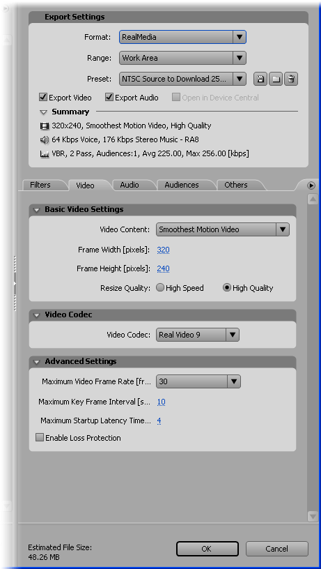 export adobe premiere with filters