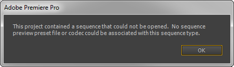 adobe premiere pro cs6 error 1