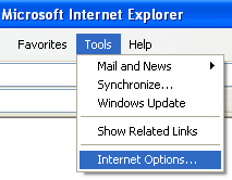 How to Set The Home Page in Internet Explorer 6