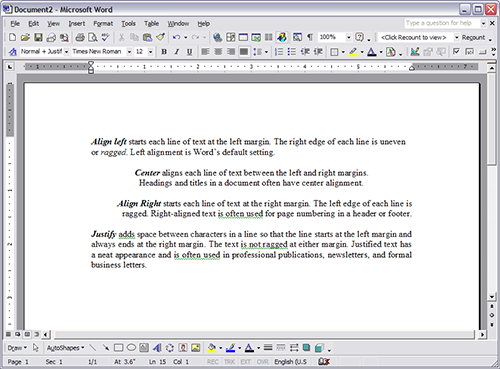 Formatting Paragraphs In Microsoft Word